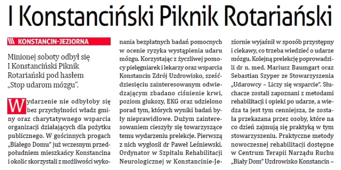 I Konstanciński Piknik Rotariański